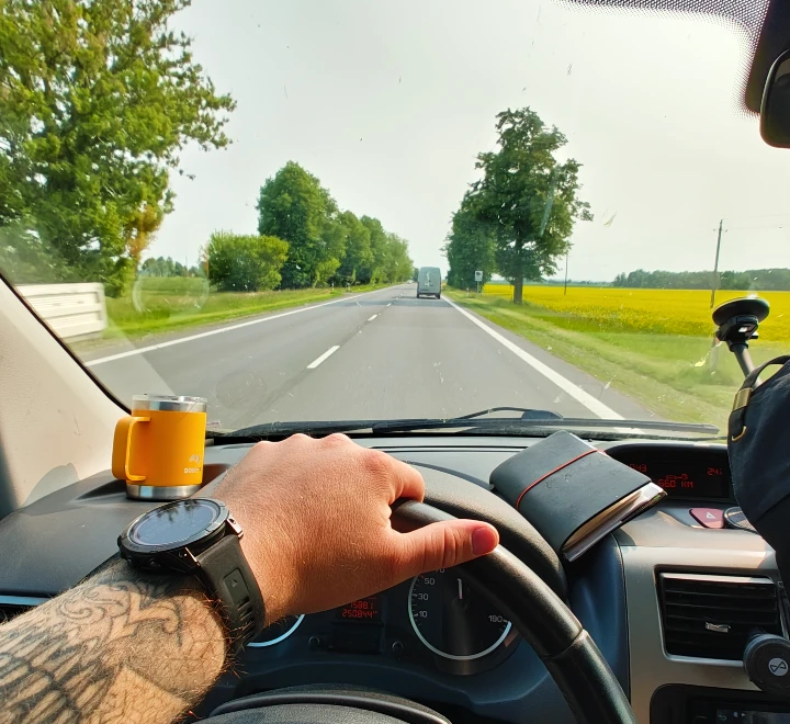 driving to buy Ferrari engine