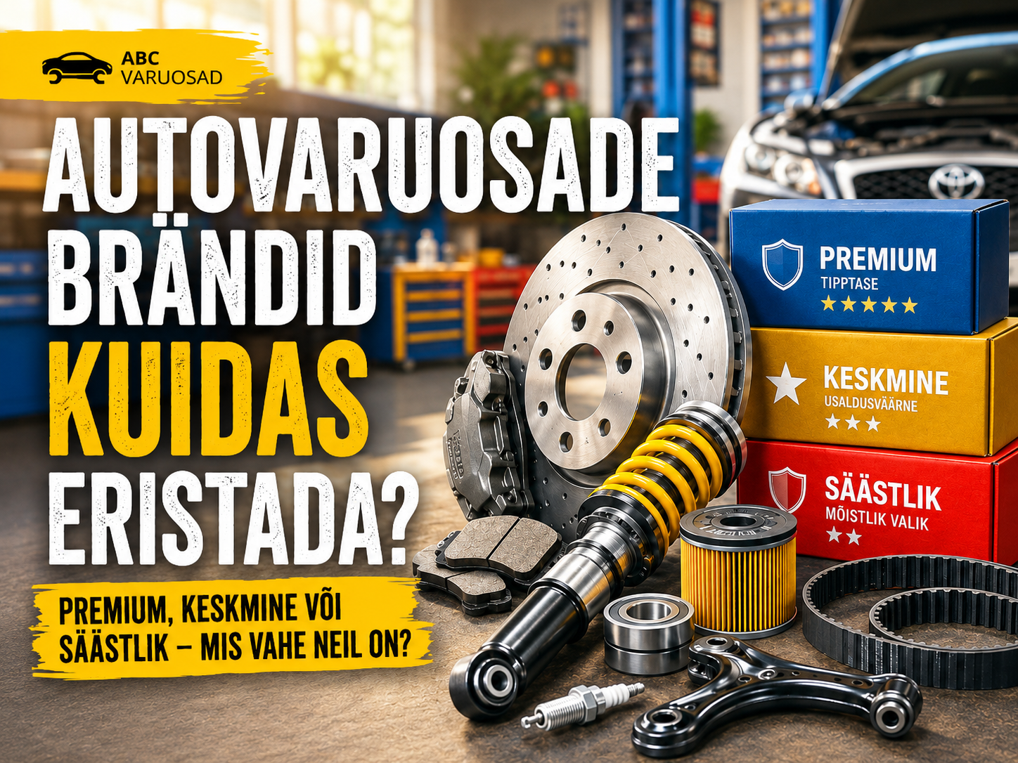 Premium, keskmine või säästlik? Kuidas autovaruosade brändid tegelikult kvaliteediklassidesse jagunevad